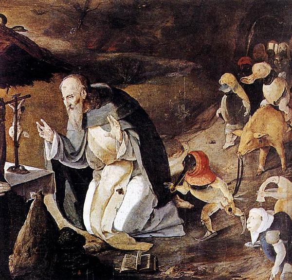 Lucas van Leyden The Temptation of St Anthony oil painting picture
